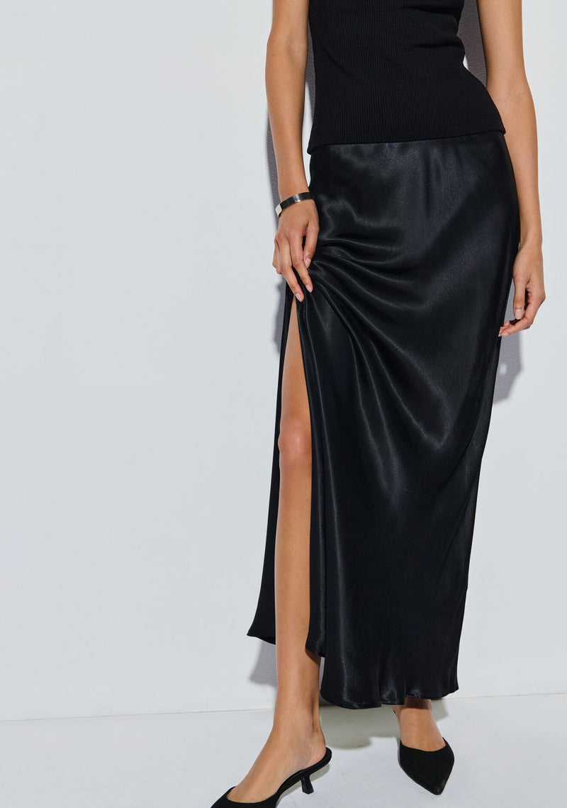 Maribel Bias Skirt With Slit-Bottoms-Uniquities