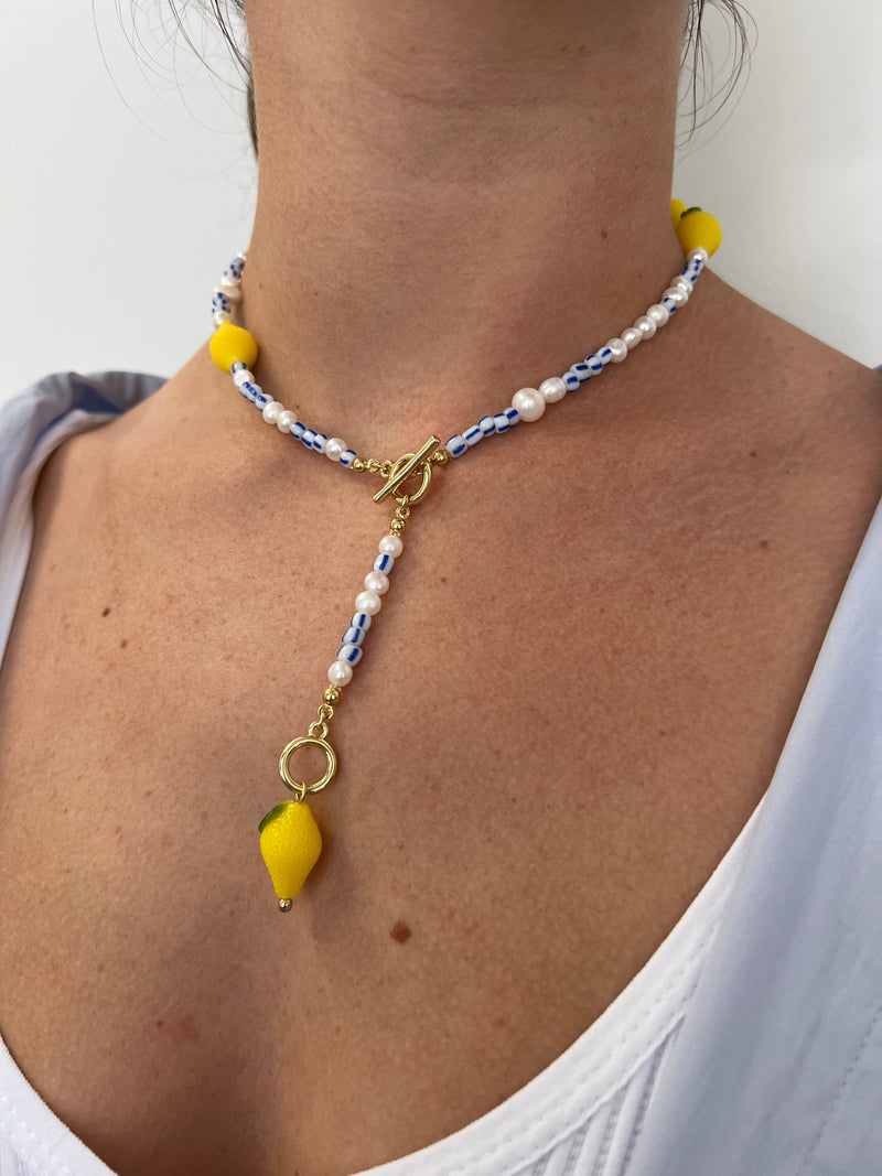 Amalfi Lemon Necklace-Jewelry-Uniquities