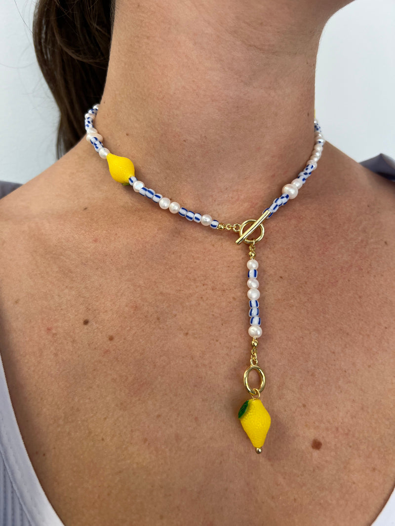 Amalfi Lemon Necklace-Jewelry-Uniquities