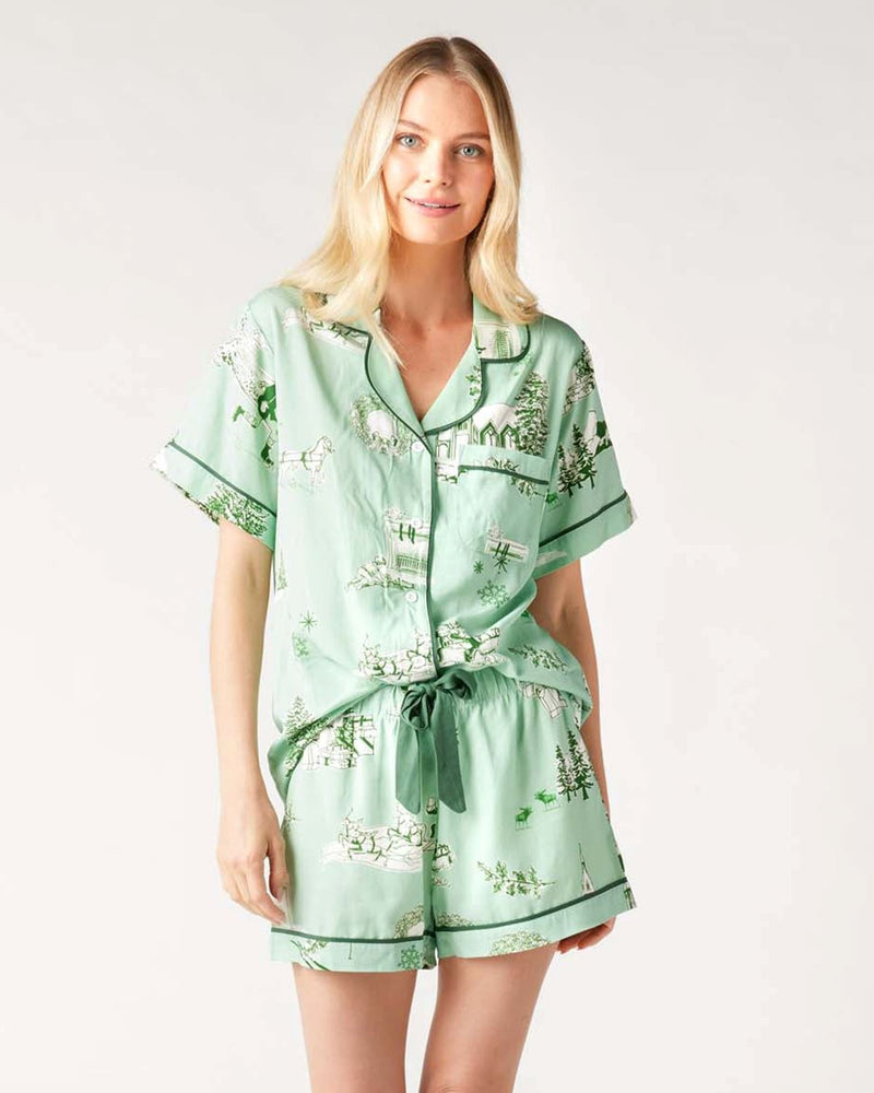 Holiday Toile Short Set-Lounge-Uniquities