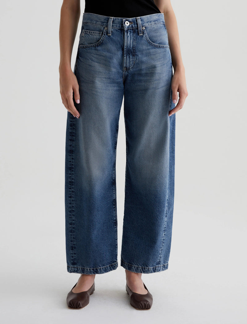 Hattie High Rise Barrel Jeans-Denim-Uniquities