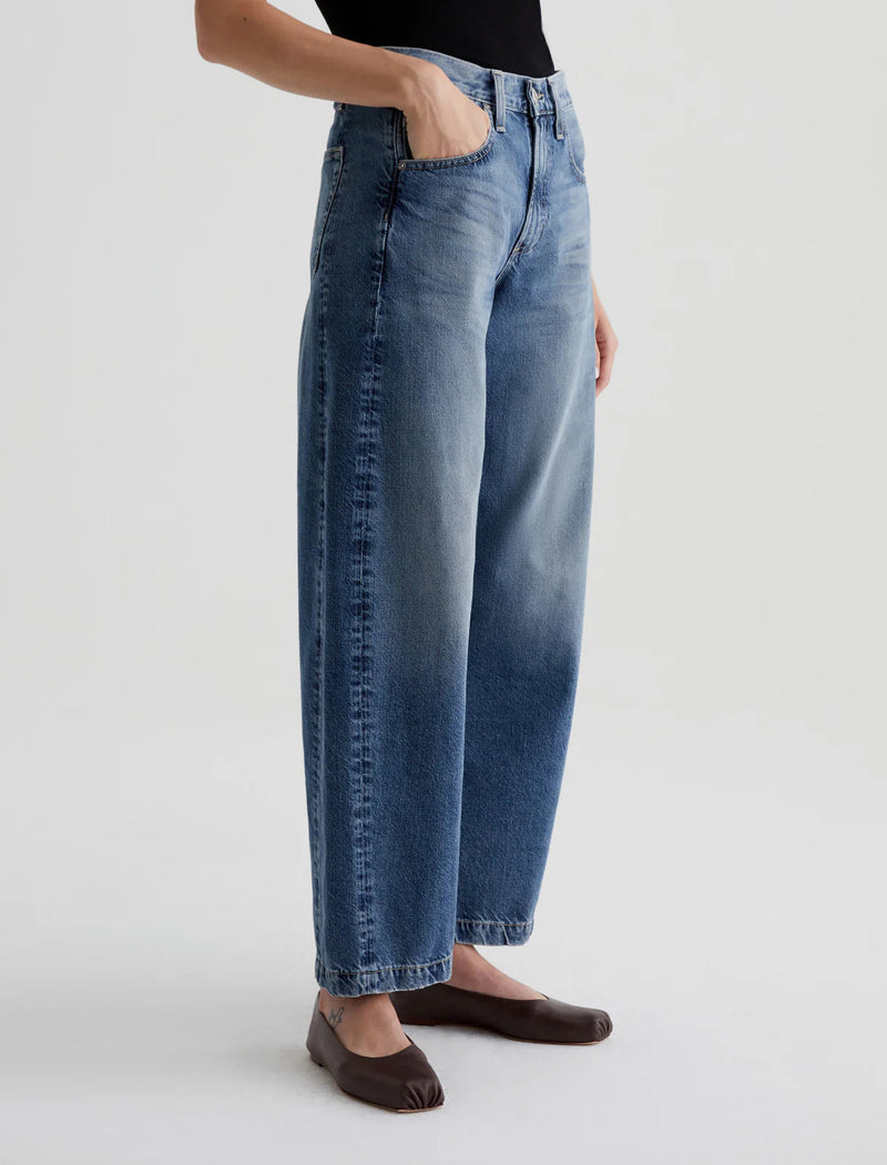 Hattie High Rise Barrel Jeans-Denim-Uniquities