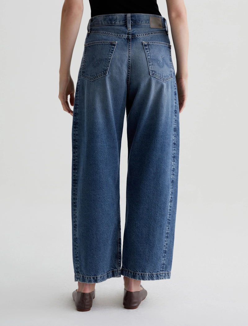 Hattie High Rise Barrel Jeans-Denim-Uniquities