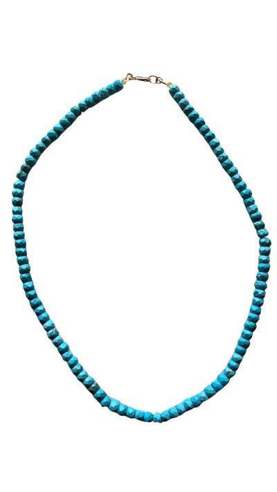 Turquoise Beaded Necklace-Jewelry-Uniquities