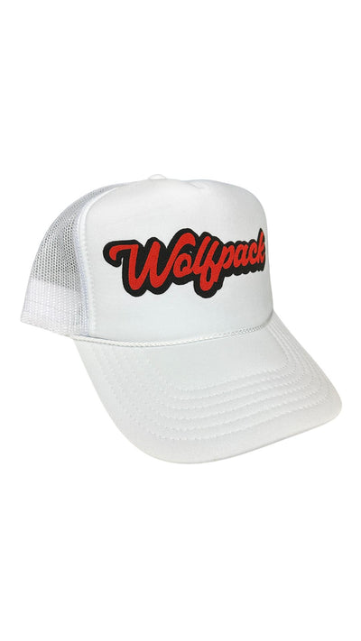 Wolfpack White Trucker Hat-Accessories-Uniquities