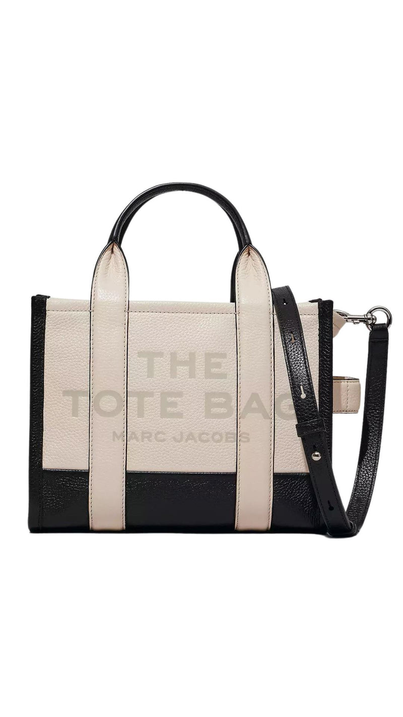 The Small Leather Colorblock Tote Bag-Accessories-Uniquities