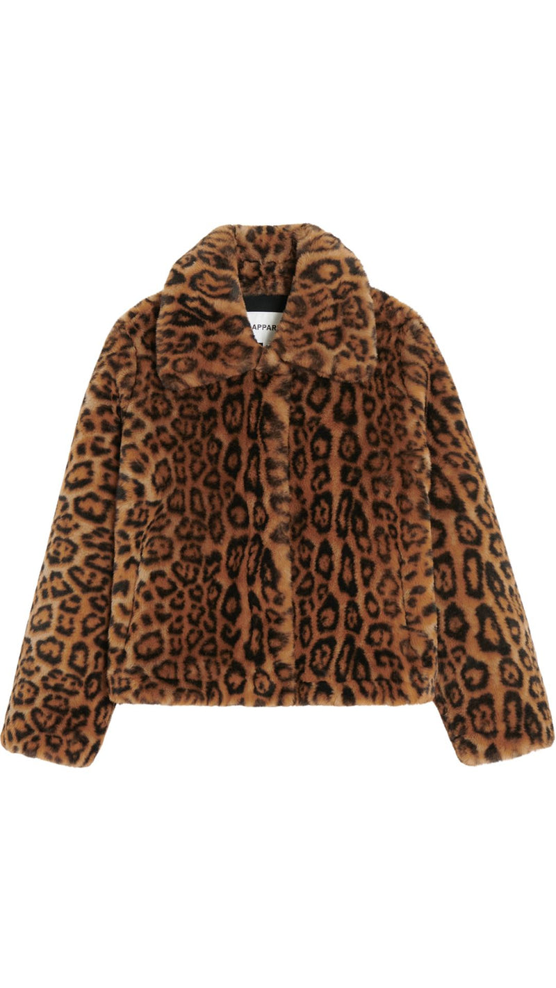 Elis Leopard Short Coat-Jackets-Uniquities