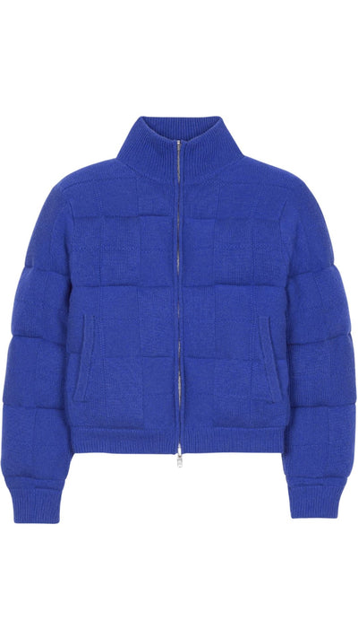 Quilted Puffer Cashmere Blend-Jackets-Uniquities