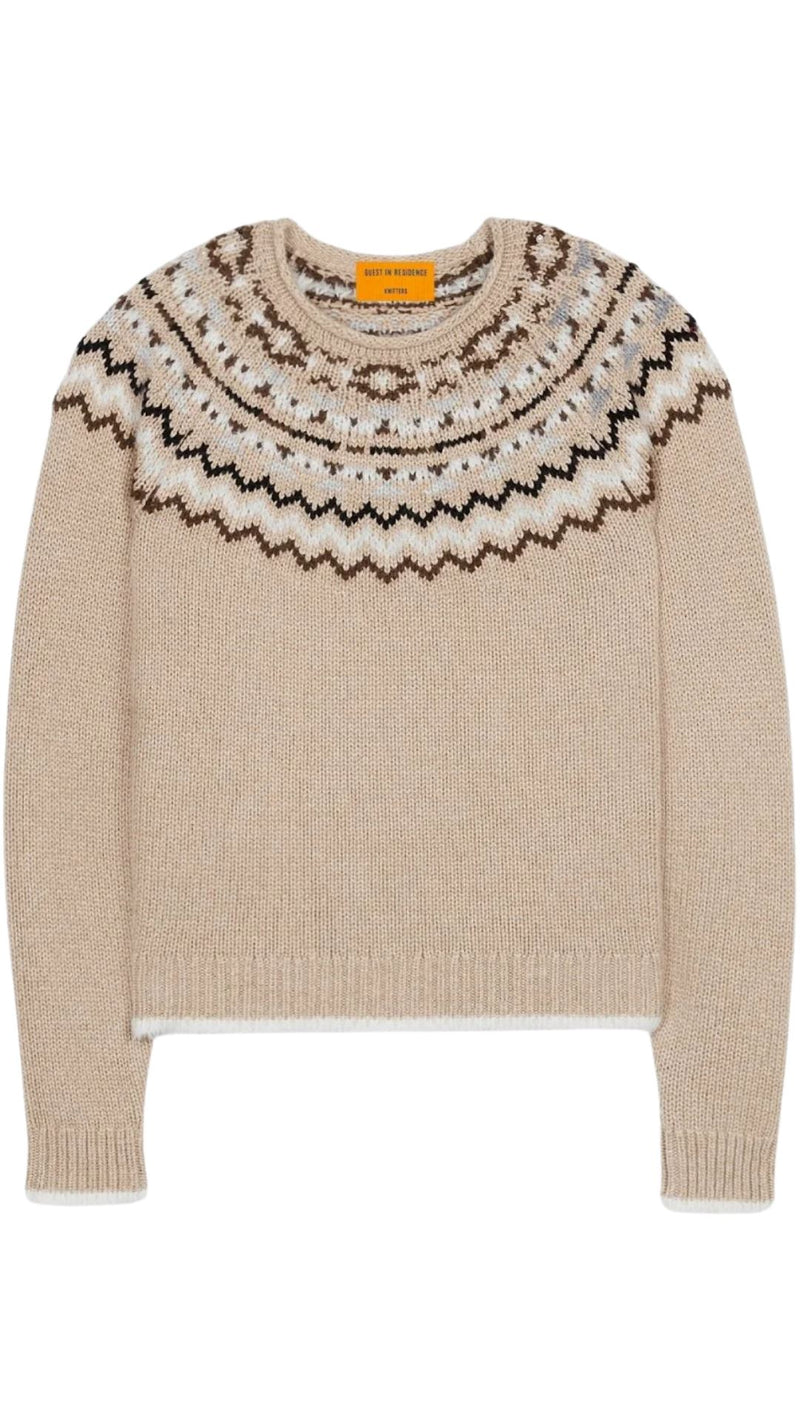 Chalet Crew In Cashmere Blend-Sweaters-Uniquities