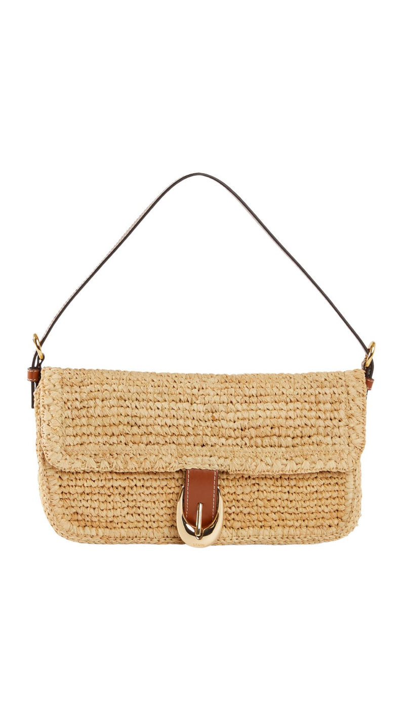 Harlow Raffia Shoulder Bag-Accessories-Uniquities