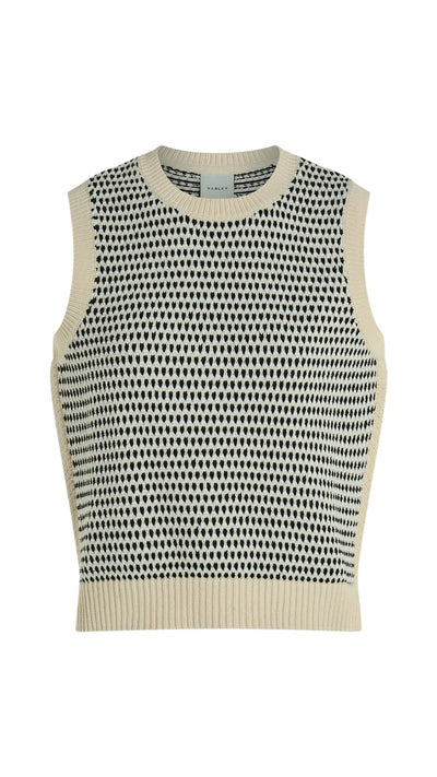 Knowles Textured Knit Vest-Sweaters-Uniquities