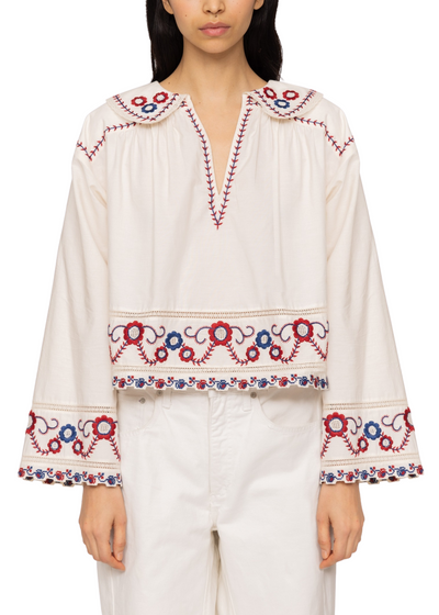Soren Embroidery Top-Tops/Blouses-Uniquities