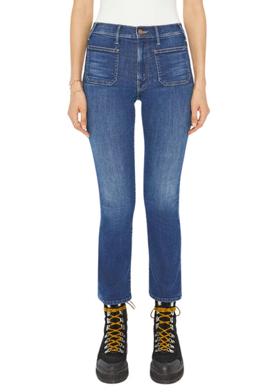 The Patch Pocket Insider Flood Jeans in On Your Left-Denim-Uniquities