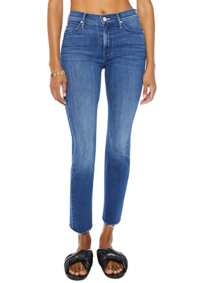 The Mid Rise Dazzler Ankle Fray Jeans in Nothing Between Us-Denim-Uniquities