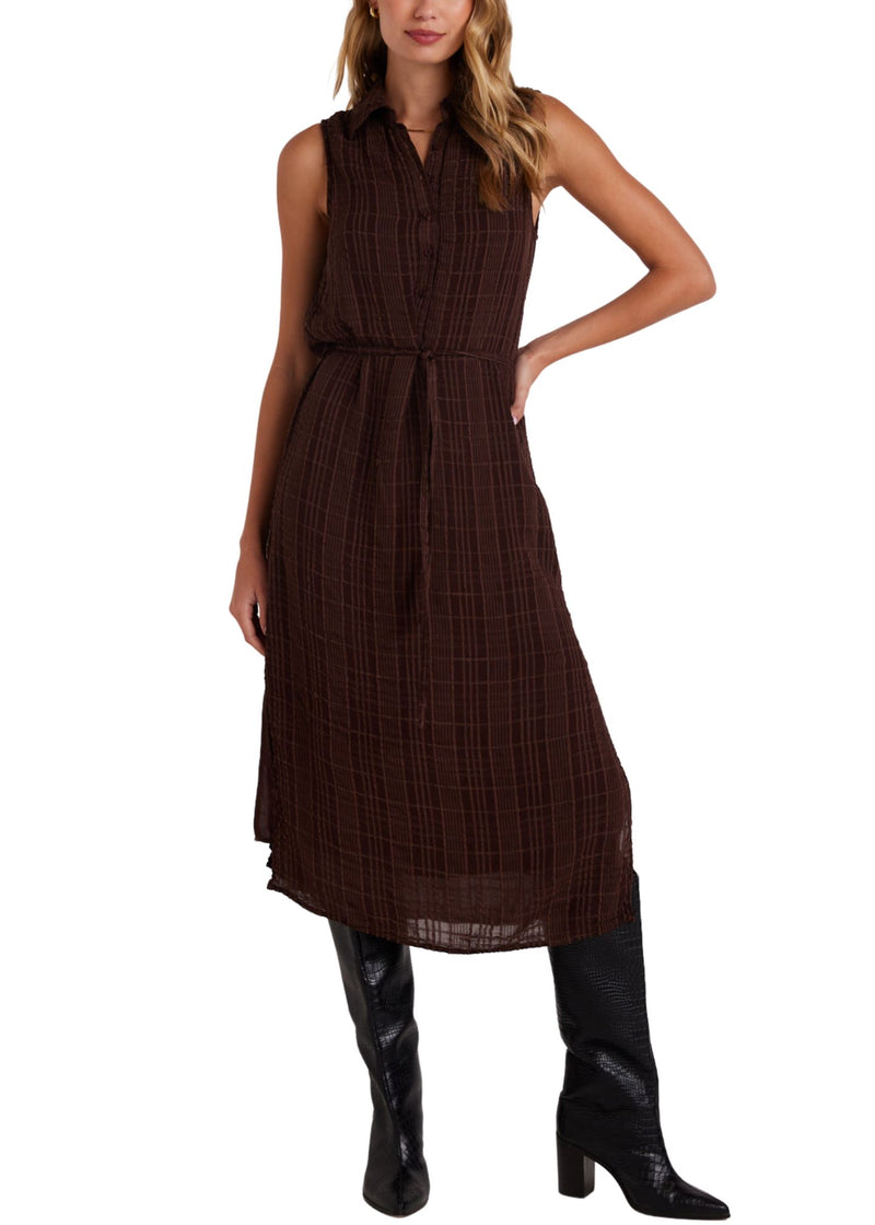 Sleeveless Pullover Midi Dress-Dresses-Uniquities