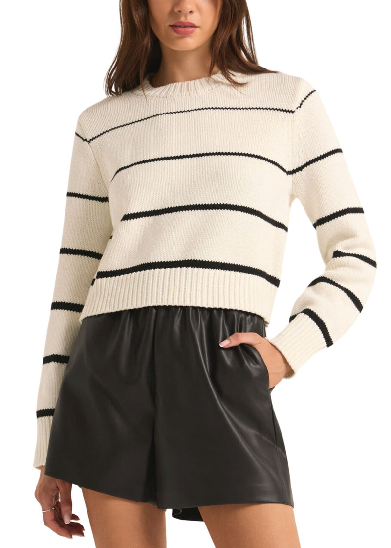 Milan Stripe Sweater-Sweaters-Uniquities