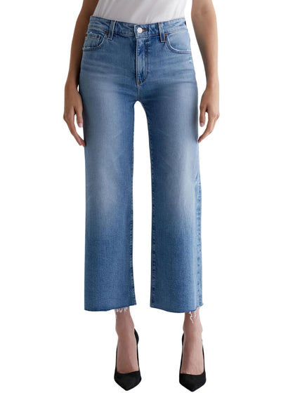 Saige Wide Leg Crop Jeans-Denim-Uniquities