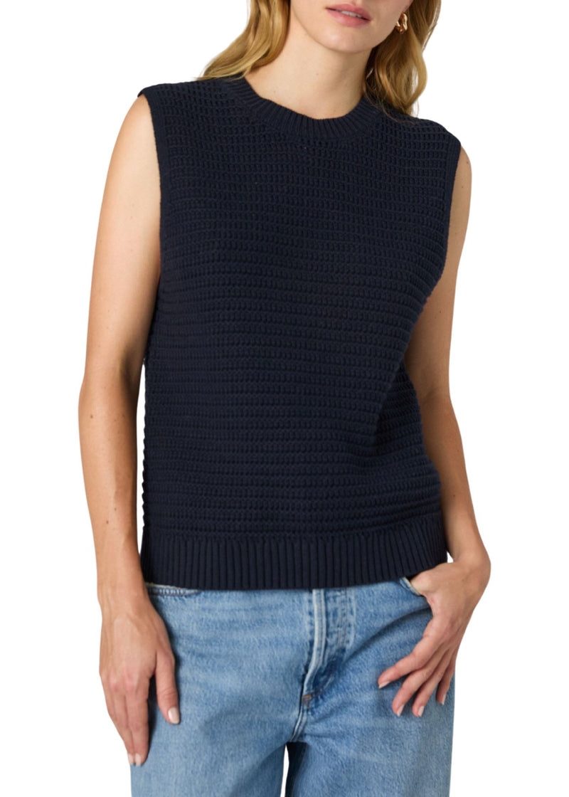 Manda Open Knit Vest-Sweaters-Uniquities