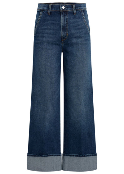 Trixie Trouser With Wide Cuff-Denim-Uniquities