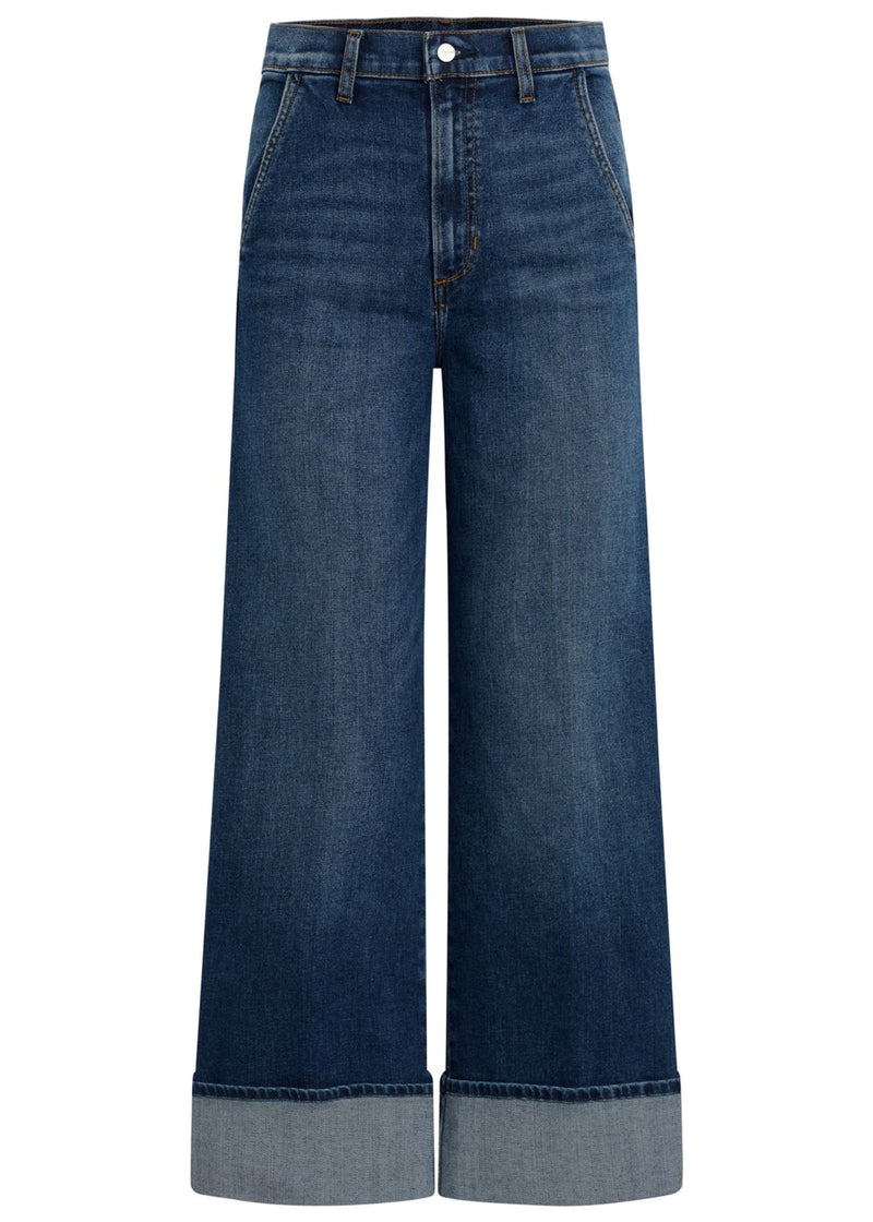 Trixie Trouser With Wide Cuff-Denim-Uniquities