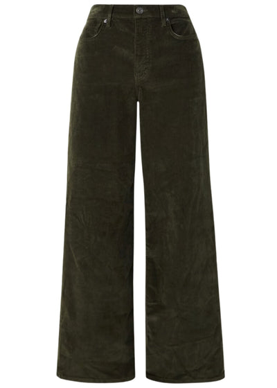 Le Slim Palazzo Corduroy Jeans-Denim-Uniquities