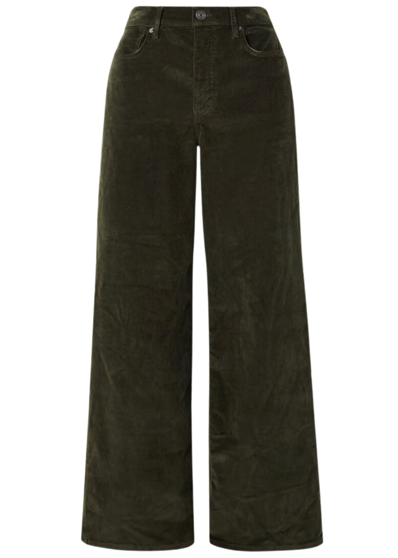 Le Slim Palazzo Corduroy Jeans-Denim-Uniquities