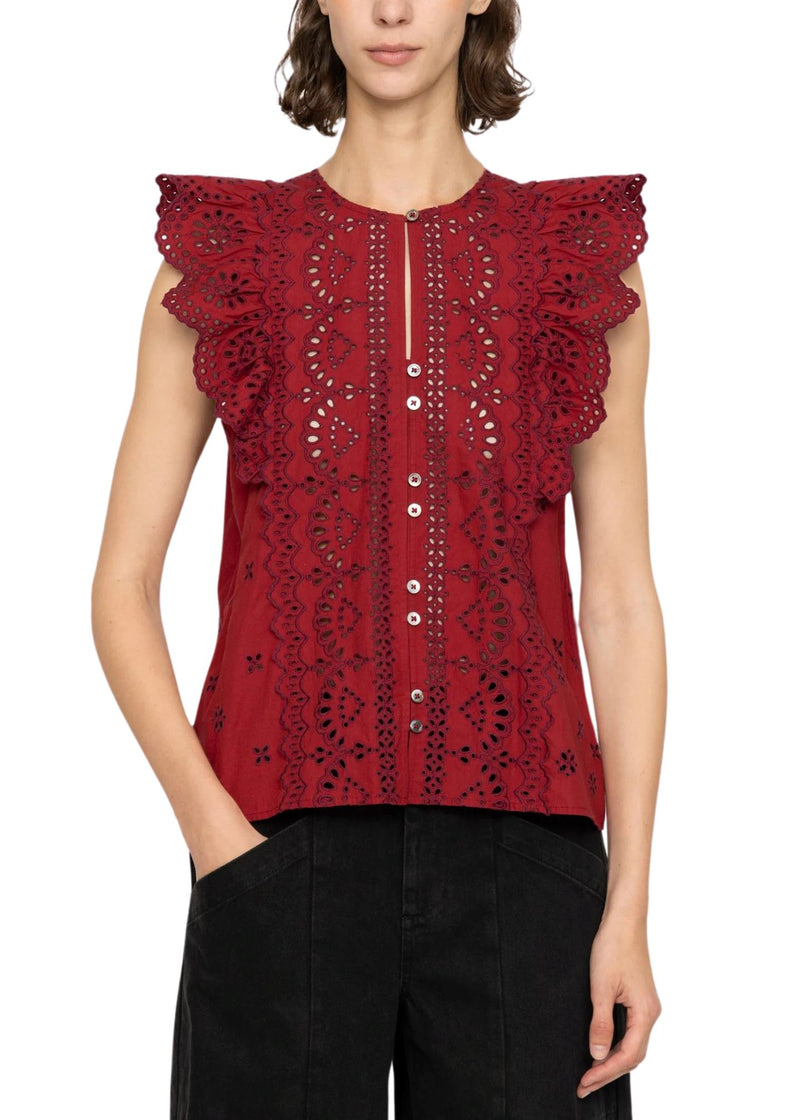 Lainey Embroidery Tank Top-Tops/Blouses-Uniquities