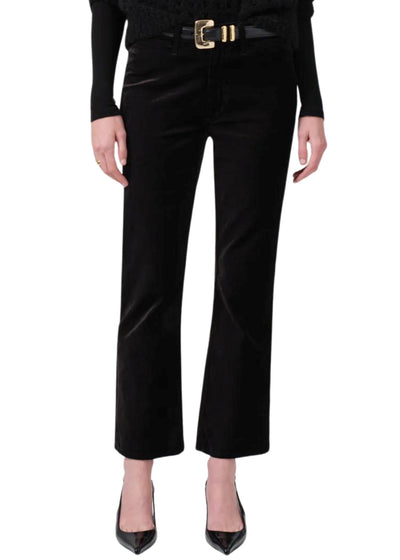 Isola Cropped Trouser in Velvet-Denim-Uniquities