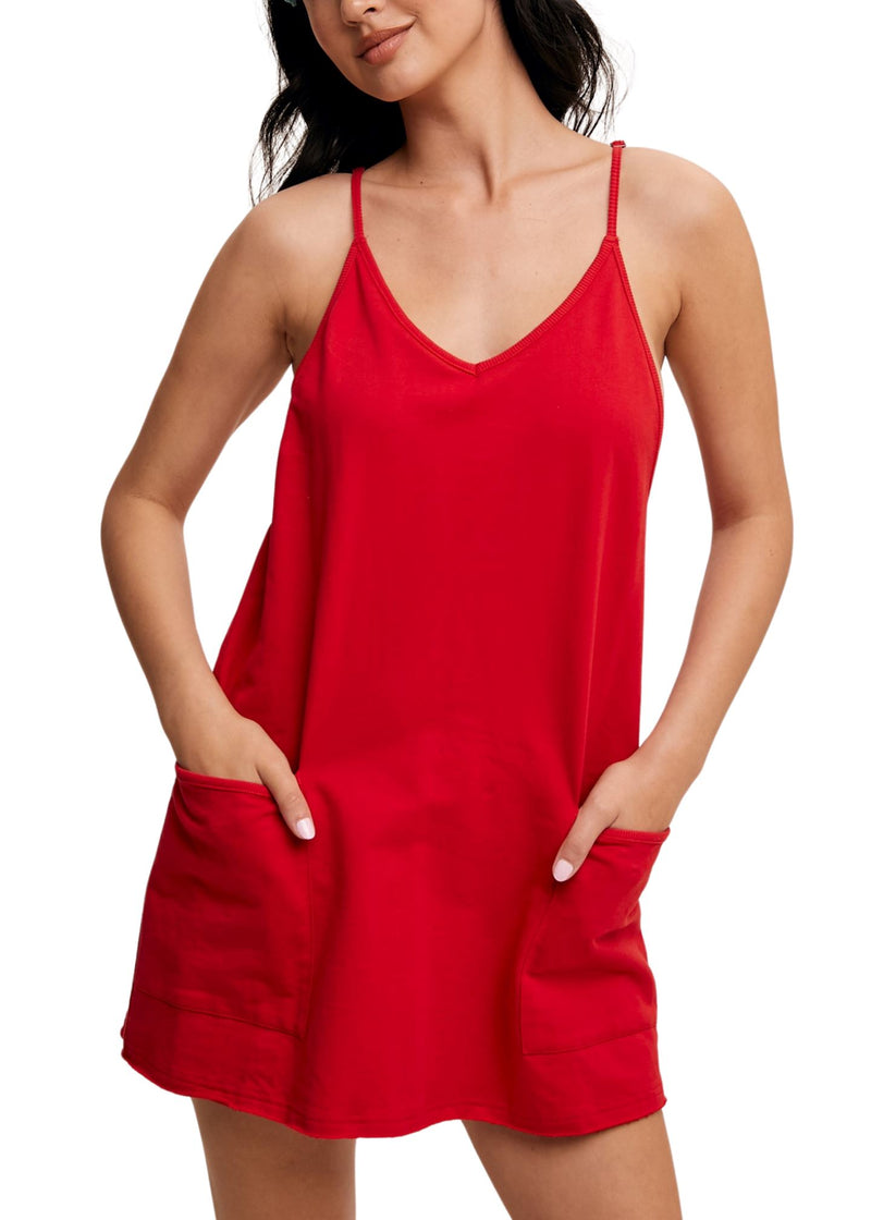 Aria Sporty Romper Dress-Dresses-Uniquities