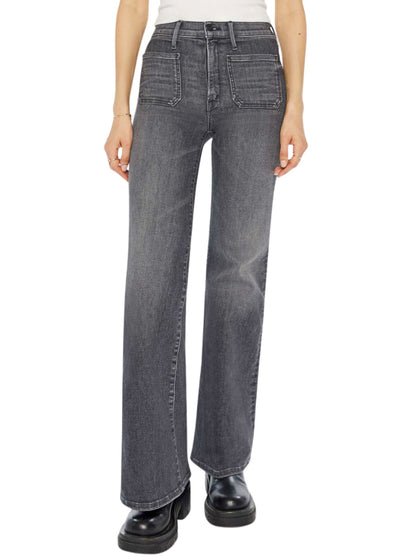 The Patch Pocket Twister Sneak Jeans in Up In Smoke-Denim-Uniquities