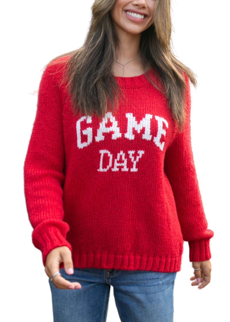 Game Day Raglan Crew Chunky-Sweaters-Uniquities