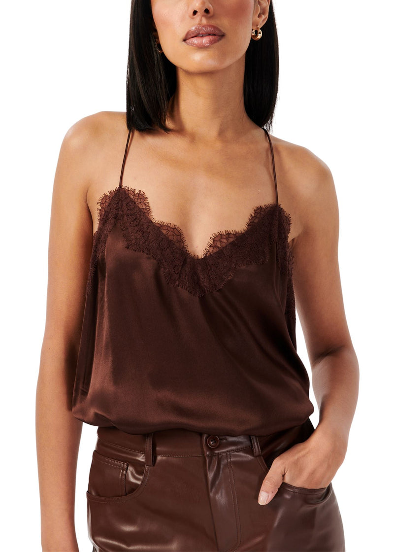 Racer Charmeuse Camisole-Tops/Blouses-Uniquities