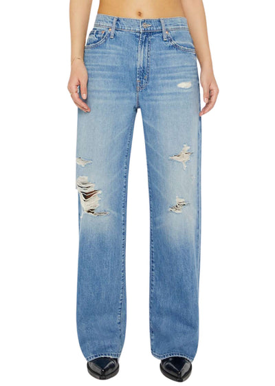 PETITES The Lil' Dodger Sneak Jeans-Denim-Uniquities