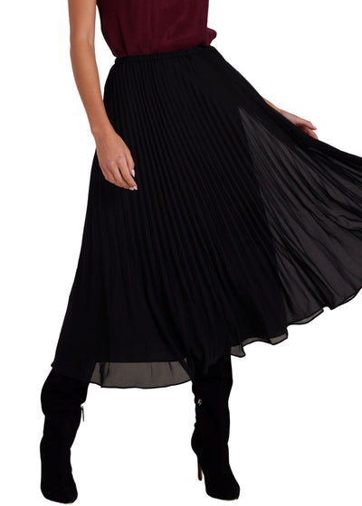 Sunburst Pleated Midi Skirt-Bottoms-Uniquities