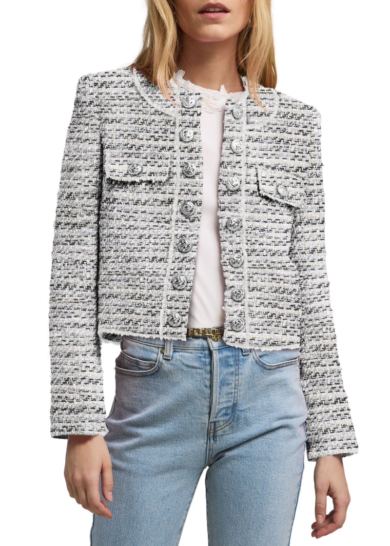 Karson Tweed Blazer-Jackets-Uniquities