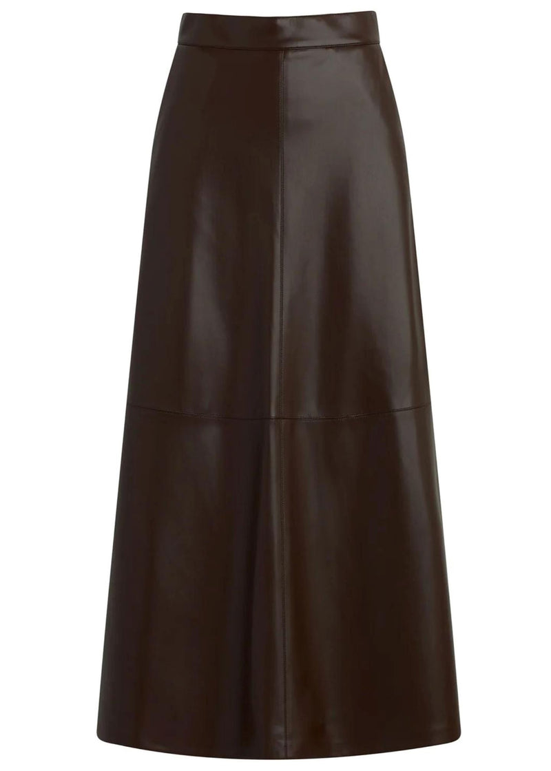 Tavi Vegan Leather Skirt-Bottoms-Uniquities