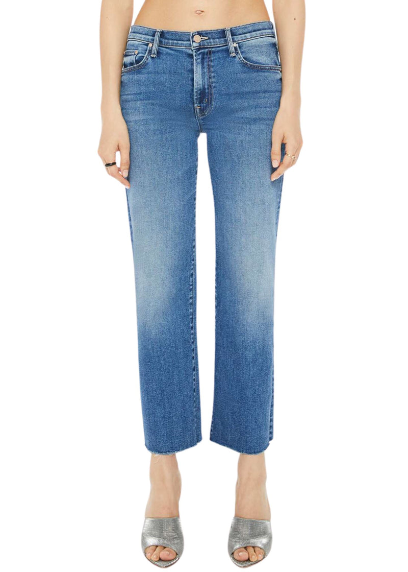 The Mid Rise Rambler Zip Ankle Jeans-Denim-Uniquities