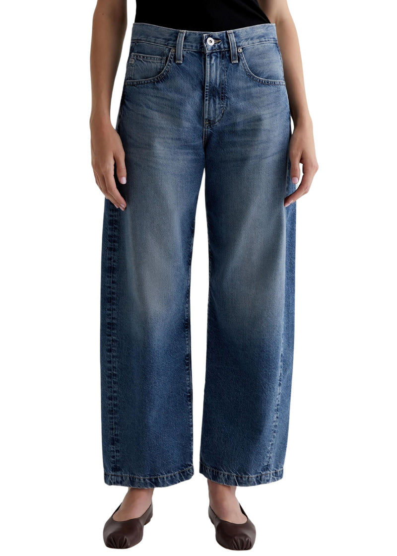 Hattie High Rise Barrel Jeans-Denim-Uniquities