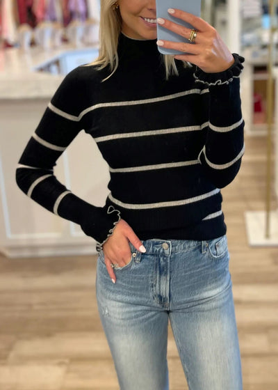 Breton Striped Mock-Sweaters-Uniquities