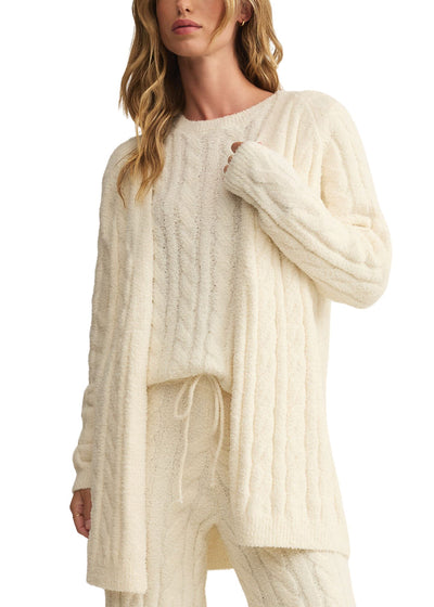 Cate Cable Knit Cardigan-Lounge-Uniquities