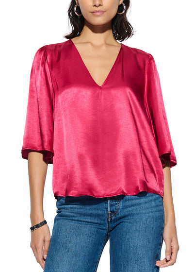 Mel V-Neck Top-Tops/Blouses-Uniquities