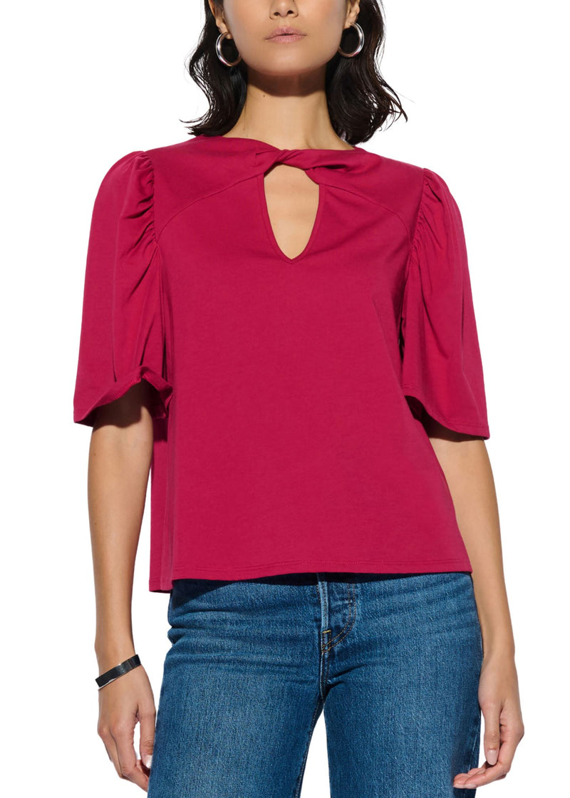 Vivienne Twist Front Top-Tops/Blouses-Uniquities