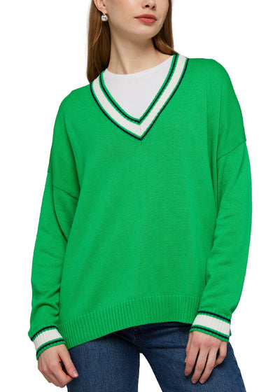 Daphne V Neck Sweater-Sweaters-Uniquities