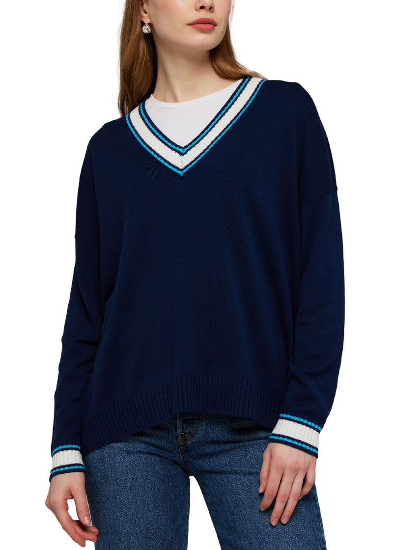 Daphne V Neck Sweater-Sweaters-Uniquities