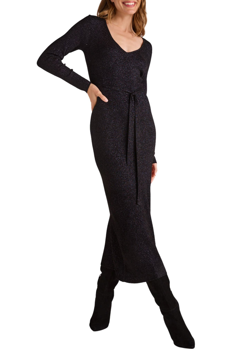 Long Sleeve Maxi Sweater Dress-Dresses-Uniquities