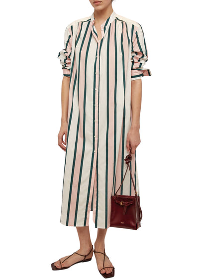 Gigi Stripe Tunic Dress-Dresses-Uniquities