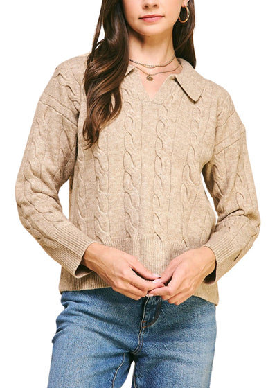 Lea Collar Sweater-Sweaters-Uniquities