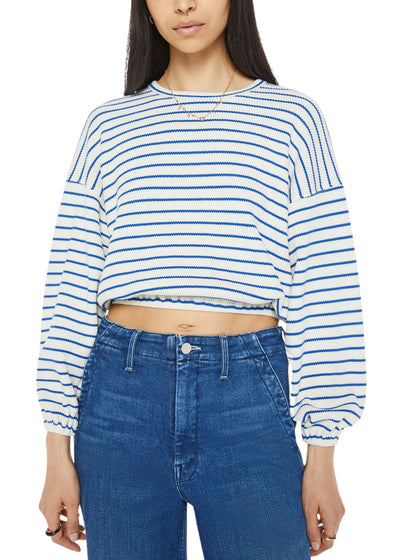 The Long Sleeve Swipe Crop-Tee Shirts-Uniquities