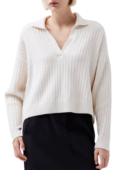 Vhari Collar Long Sleeve Jumper-Sweaters-Uniquities