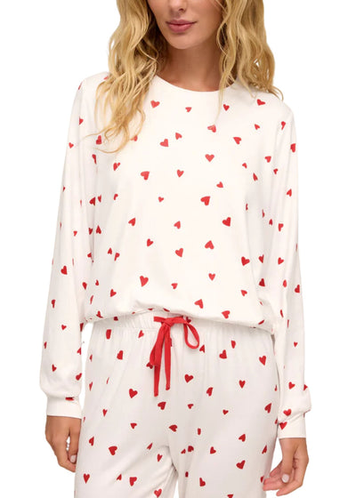 Classic Heart Long Sleeve Top-Lounge-Uniquities